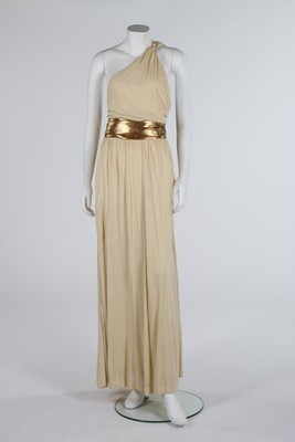 Lot 165 - An Yves Saint Laurent ivory jersey halter-neck...