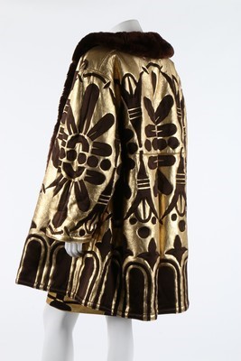 Lot 191 - A Valentino  gold leather Egyptian inspired...