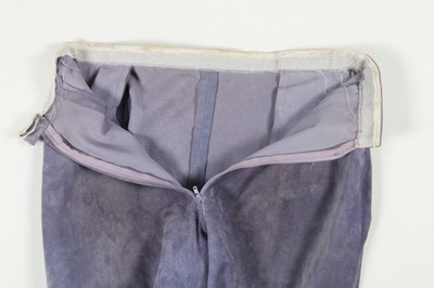 Lot 276 - A rare Alexander McQueen pair of lilac suede...