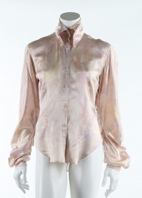 Lot 276 - A rare Alexander McQueen pair of lilac suede...