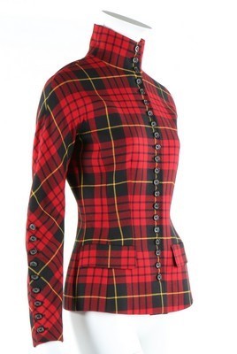 Lot 283 - An Alexander McQueen tartan wool jacket, 'Joan'...