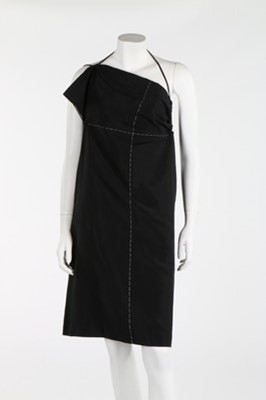 Lot 249 - A Yohji Yamamoto black faille cocktail dress,...