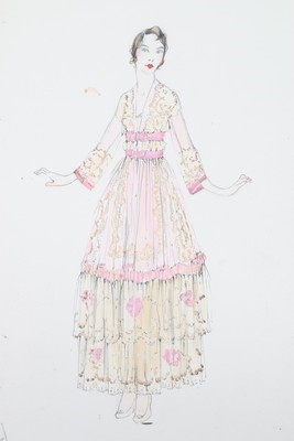 Lot 55 - A Lucile studio sketch, 'Heart's Desire' from...