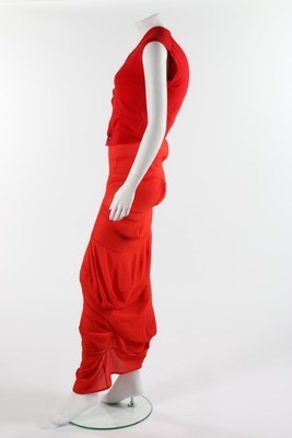 Lot 216 - A Rei Kawakubo/Comme des Garons orange and red...