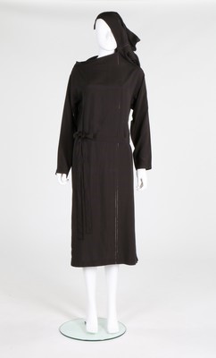 Lot 198 - A Comme des Garons charcoal grey dress with...