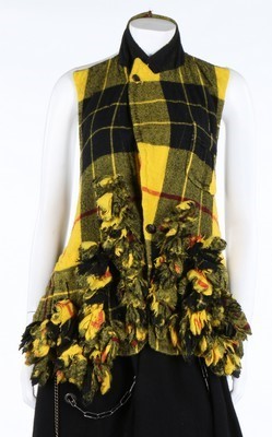 Lot 233 - A Comme des Garons tartan waistcoat,...