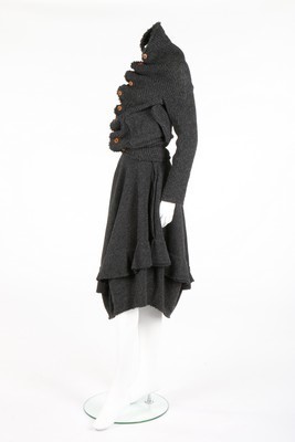 Lot 223 - A Comme des Garons grey knitted ensemble,...