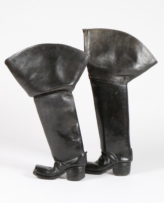 Lot 50 - A rare pair of 'Marlborough bucket' boots,...