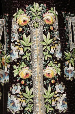 Lot 45 - An embroidered court coat, French or Spanish...
