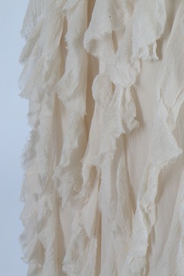 Lot 77 - A couture ivory chiffon presentation/bridal...