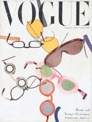 Lot 73 - British Vogue magazines, 1940s, comprising 3...