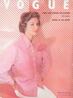 Lot 74 - British Vogue magazines, 1950s, comprising 8...