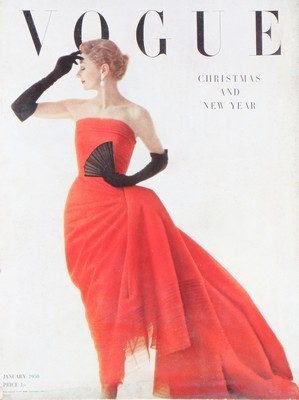 Lot 74 - British Vogue magazines, 1950s, comprising 8...