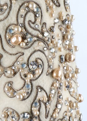 Lot 109 - An elaborately beaded couture evening jacket,...