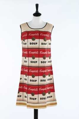 Lot 134 - A Campbell's 'Souper' paper dress, American,...