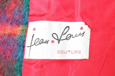 Lot 104 - An unusual Jean Louis couture tartan mohair...
