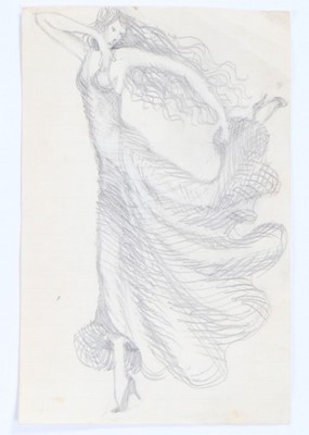 Lot 65 - An Ossie Clark pencil sketch of Chelita...