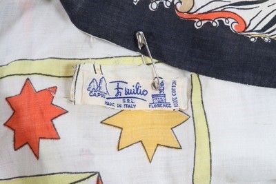 Lot 66 - A bolt of early Pucci printed cotton skirt...