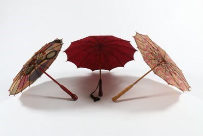 Lot 86 - Three interesting art-deco parasols, mid 1920s,...