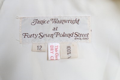 Lot 68 - A Janice Wainwright ivory chiffon kaftan-style...