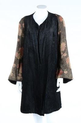 Lot 125 - Three evening coats, 1920s-30s, one of black...