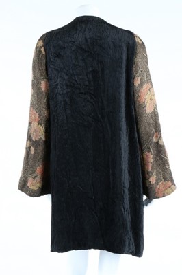 Lot 125 - Three evening coats, 1920s-30s, one of black...