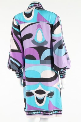 Lot 128 - An Emilio Pucci printed silk shirt-dress, late...