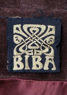 Lot 167 - A rare Biba man's brown velvet maxi coat, late...