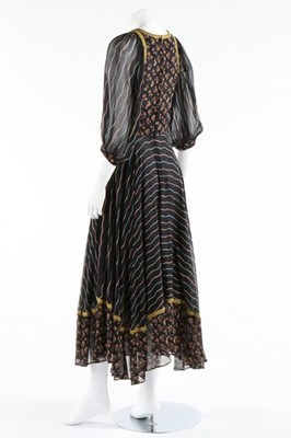 Lot 134 - A Thea Porter printed muslin 'Gipsy' dress,...