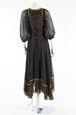 Lot 134 - A Thea Porter printed muslin 'Gipsy' dress,...