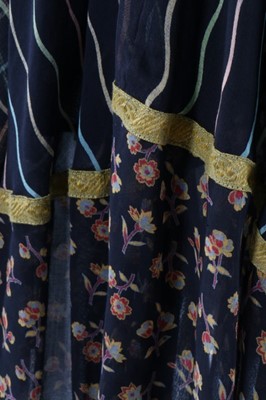 Lot 134 - A Thea Porter printed muslin 'Gipsy' dress,...