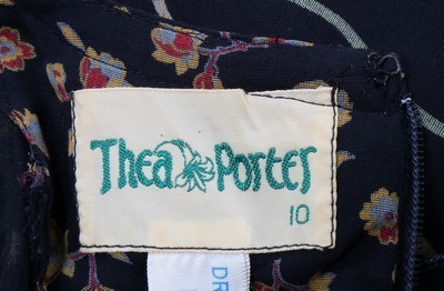 Lot 134 - A Thea Porter printed muslin 'Gipsy' dress,...