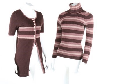 Lot 143 - A Biba 30s-inspired brown and gold spotted...