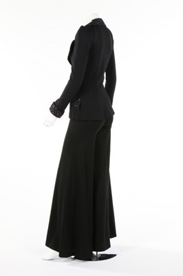Lot 151 - A Biba black jersey and floral cotton print...