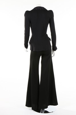 Lot 151 - A Biba black jersey and floral cotton print...