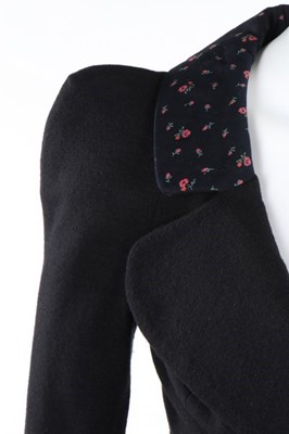 Lot 151 - A Biba black jersey and floral cotton print...