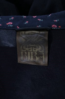 Lot 151 - A Biba black jersey and floral cotton print...