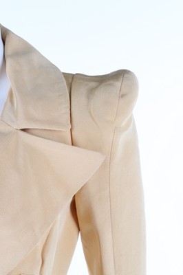 Lot 152 - A Biba apricot grosgrain silk trouser suit,...