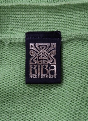 Lot 155 - A Biba tortoise-printed crepe mini dress, late...