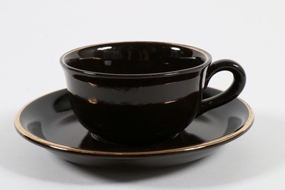 Lot 164 - An unmarked Biba brown ceramic dinner service,...