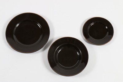 Lot 164 - An unmarked Biba brown ceramic dinner service,...