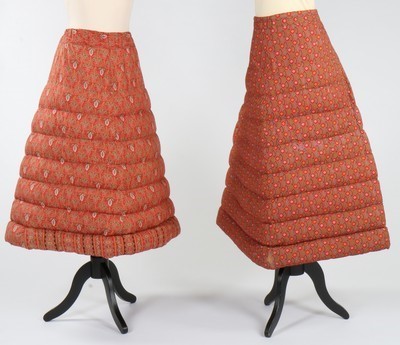 Lot 173 - Two 'Arctic Down' quilted petticoats, English,...
