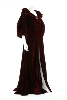 Lot 176 - A printed floral crepe garden party gown, mid...