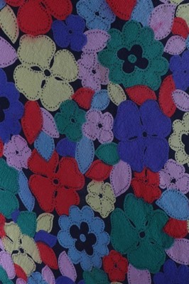 Lot 176 - A printed floral crepe garden party gown, mid...