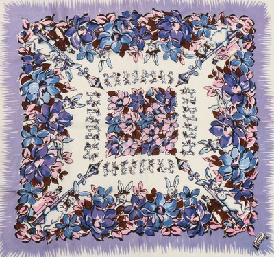 Lot 188 - A good group of scarves and handkerchiefs,...