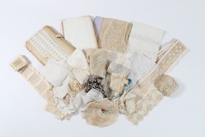 Lot 192 - A large and interesting group of lace...