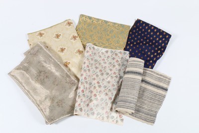 Lot 193 - A group of interesting dress fabrics, dating...