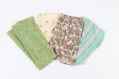 Lot 193 - A group of interesting dress fabrics, dating...