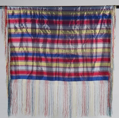 Lot 196 - Two printed Paisley design shawls, comprising:...