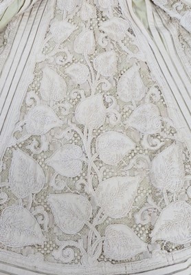 Lot 200 - A Blanche Lebouvier lace and embroidered wool...